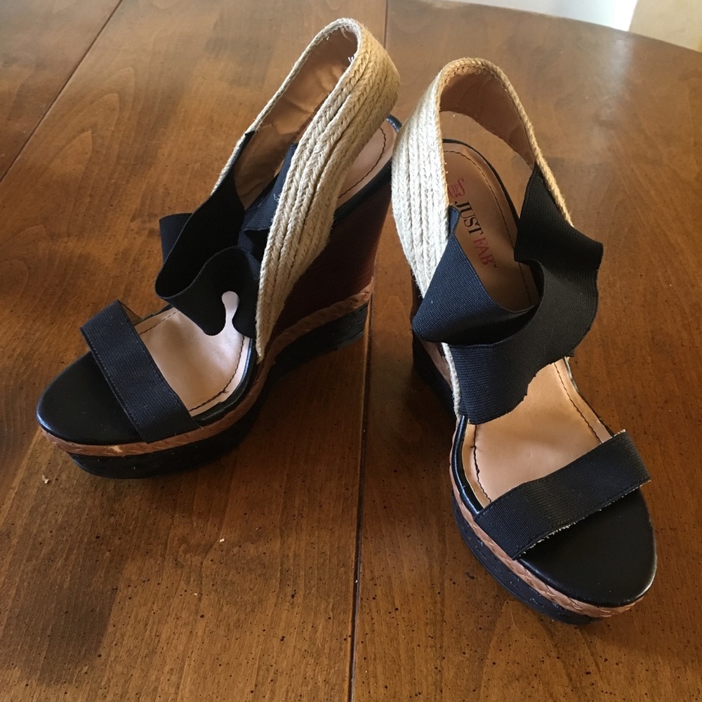 JUSTFAB Platform Sandals